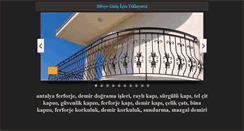Desktop Screenshot of antalyademirdograma.net